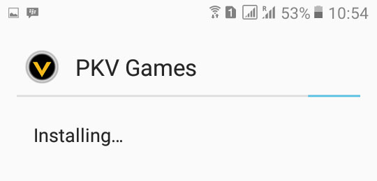 menunggu game terinstall